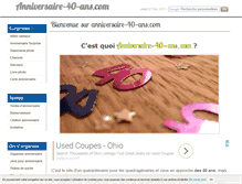 Tablet Screenshot of anniversaire-40-ans.com